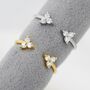 Sterling Silver Three Dot Cz Ring, thumbnail 8 of 11