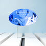 Personalised Blue Diamond Paperweight, thumbnail 5 of 6