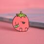 Tomato Enamel Pin | Cute Pin Badges, thumbnail 3 of 5