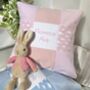 Baby Pink Nursery Name Cushion, thumbnail 4 of 10