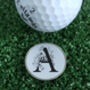 Personalised Floral Initial Golf Ball Marker, thumbnail 1 of 5