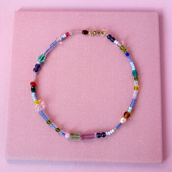 Multicolour Glass Beads Choker, 5 of 5