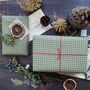 Green Gingham Paper Fibre Wrapping Paper, thumbnail 10 of 12