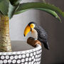 Toucan Pot Hanger Ornament, thumbnail 1 of 4
