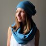 Cashmere Beanie Hat, thumbnail 5 of 9