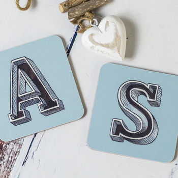 Initial Letter Coasters, 3 of 12