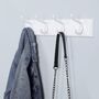 Wall Mounted Coat Rack With Double Metal Hooks, thumbnail 3 of 10