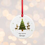 Personalised Playing Reindeers Ornament, thumbnail 2 of 5