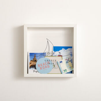 Personalised Travel Memory Frame Sail Boat, 4 of 6
