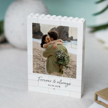 Personalised Romantic Photo Block Keepsake Style, 10 of 11
