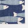 Navy Blue Ocean Shoal Linen Canvas Placemat Set, thumbnail 6 of 12
