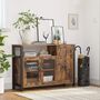 Storage Cabinet Sideboard Buffet Table With Three Doors, thumbnail 1 of 6