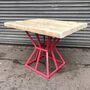 Reclaimed Industrial Cage Pedestal Table, thumbnail 5 of 8