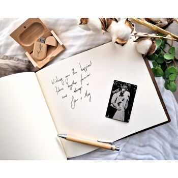 Personalised Wooden Wedding Guest Book, 4 of 7