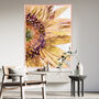 Golden Sunflower Original Artwork Wall Art Print, thumbnail 6 of 6