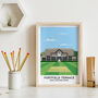 Contemporary Print Of Your Cricket Team's Ground, thumbnail 4 of 8