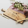Personalised Couples Wooden Chopping/Cheese Board, thumbnail 4 of 7