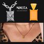 Citrine Precious Stone Necklace, 18k Gold Plated, thumbnail 5 of 8