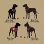 Personalised Great Dane Print For One Or Two Dogs, thumbnail 2 of 12