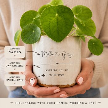 Personalised Wedding Plant Pot, 2 of 7