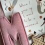 Corduroy Fabric Personalised Initial Letter, thumbnail 5 of 10