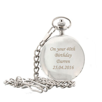Personalised Pocket Fob Watch, 4 of 12