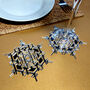 Mirror Acrylic Snowflake Coasters Set Of Four V3, thumbnail 1 of 2