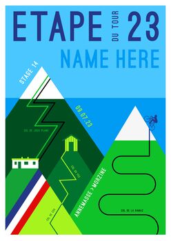 *Personalised* Etape Du Tour 2023 – Cycling Print, 2 of 4