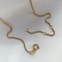 Yellow Gold Snake Chain Necklace, thumbnail 3 of 4
