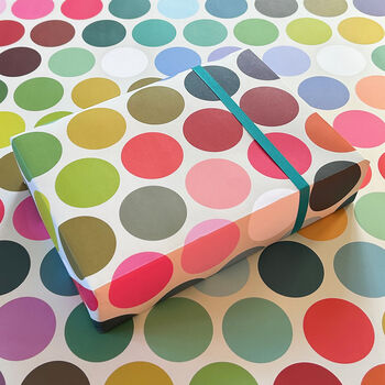 Bauhaus Spot Wrapping Paper Two Sheets, 6 of 7