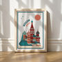Moscow Travel Print, thumbnail 1 of 3