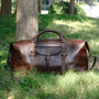 Genuine Leather Holdall With Front Pocket Detail, thumbnail 3 of 12