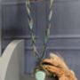 Blue Braided Necklace And Pendant, thumbnail 3 of 4