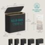 Four Section Laundry Basket Sorter Hamper, thumbnail 2 of 7