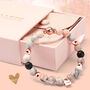 Positivity Crystal Bracelet With Love Lock Charm, thumbnail 1 of 8