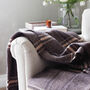Brown And Beige Merino And Cashmere Wool Throw, thumbnail 3 of 3