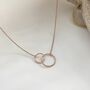 Circle Link Necklace, Merry Christmas, thumbnail 3 of 6