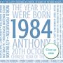 Personalised 40th Birthday Facts Year 1984 Print Gift, thumbnail 4 of 12