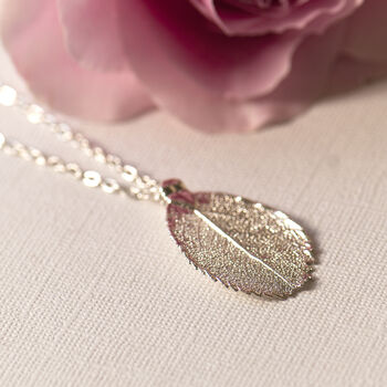Rose Leaf Necklace Made From Real Rose Leaves, 6 of 12