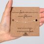 Infant Loss Gift With A Gold Plated Or Silver Plated Star Bracelet And Card, thumbnail 2 of 12