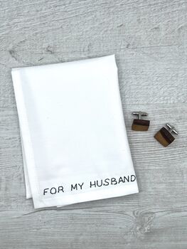Personalised Handkerchief Wedding Gift Handmade, 2 of 3