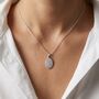 Personalised Silver Dog Nose Print Necklace From Photo, thumbnail 1 of 7