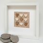 Wood Anniversary Pottery Love Hearts Artwork, thumbnail 2 of 4