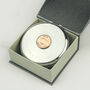 Personalised 80th Or 70th Birthday Farthing Coin Compact Mirror, thumbnail 1 of 7