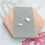 Personalised Reindeer Charm Necklace, thumbnail 1 of 2