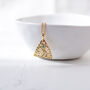 Triangle Evil Eye Necklace, thumbnail 5 of 6