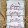 Personalised Girl White Name Cardigan,Baby Gift, thumbnail 2 of 3