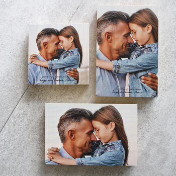 Father's Day Wooden Free Standing Photograph Block, 3 of 9
