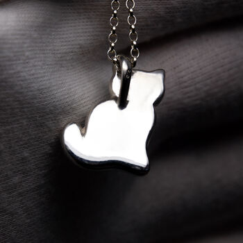 Cat Cremation Ashes Memorial Necklace, 4 of 5