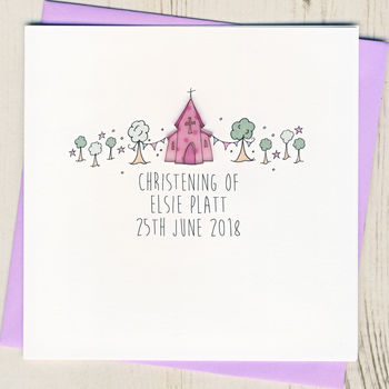 Personalised Christening Congratulations Card, 2 of 2